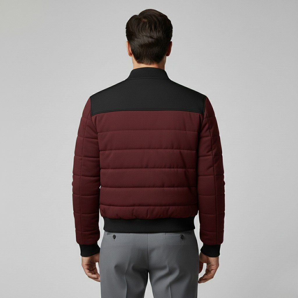 Kurtka bomberka w kolorowych blokach