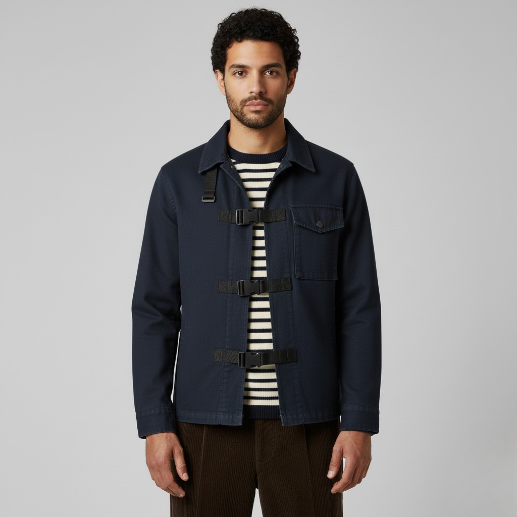 Kurtka robocza z zapięciem z przodu