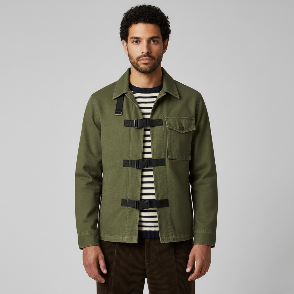 Kurtka robocza z zapięciem z przodu