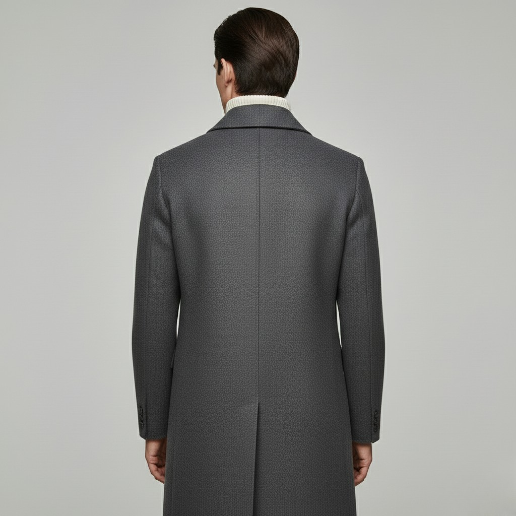 Płaszcz z mieszanki wełny