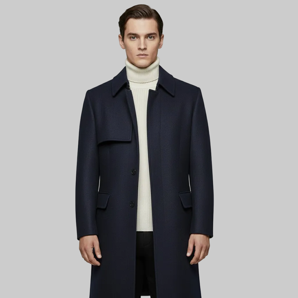 Płaszcz z mieszanki wełny