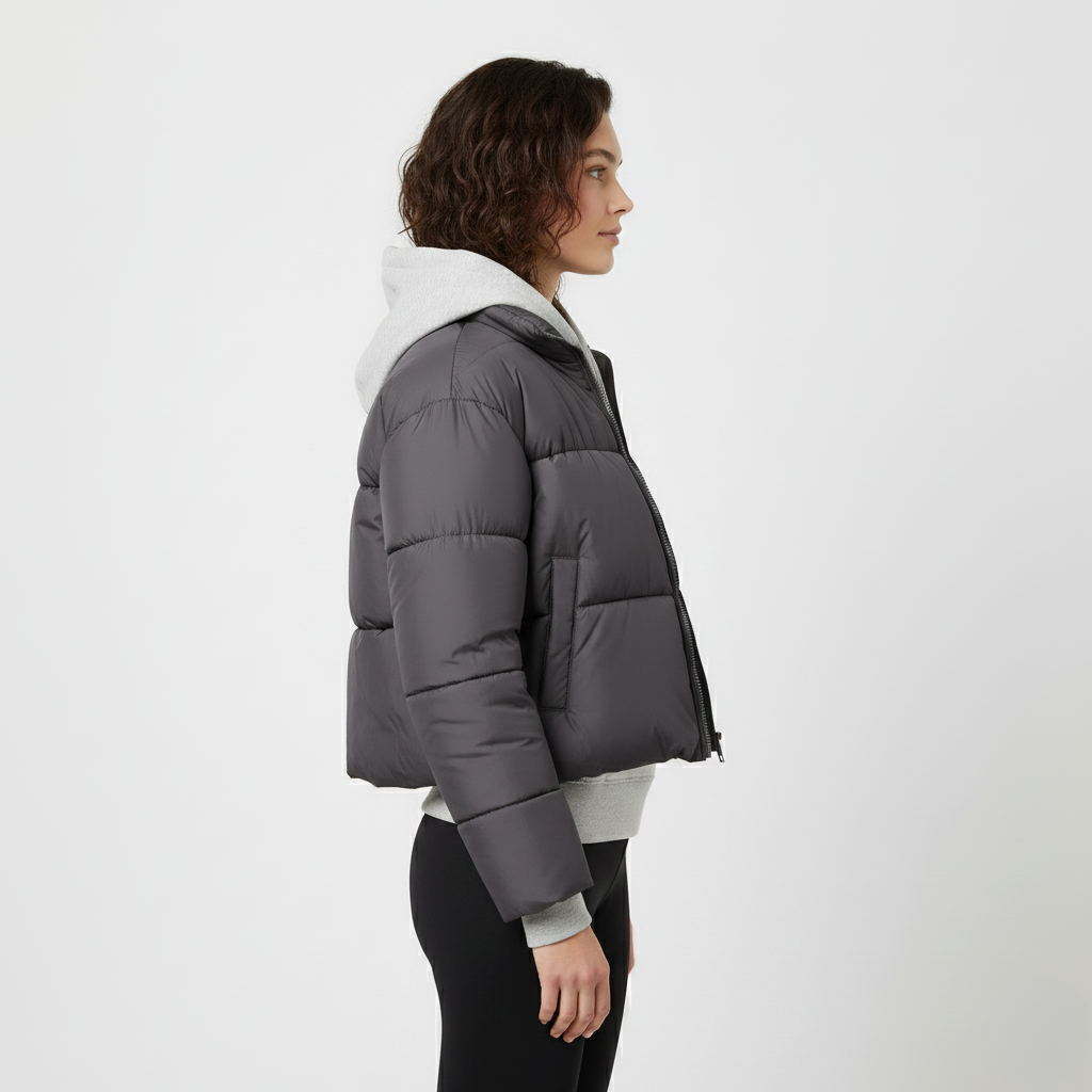 Kurtka puchowa z kapturem